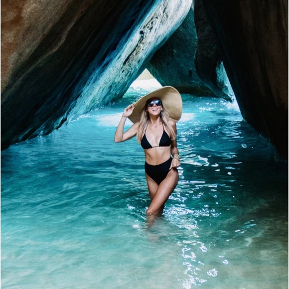 NEW! Kenny Flowers Mykonos Soft Eco Luxe Ribbed Bandeau Bikini Top & Bottom SZ S - Picture 14 of 14